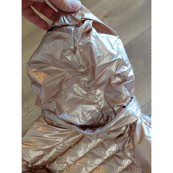 Kate Spade Rose Gold Packable Down Filled Puffer Jacket Medium Has Carry Bag - Picture 14 of 16